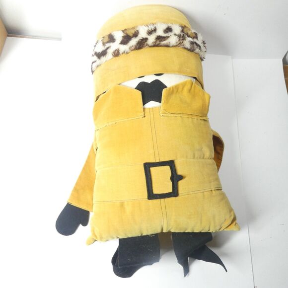 Brentwood Originals Pillow Gang Plush Character Vtg 1960s Retro Mustache Yellow - Picture 4 of 13